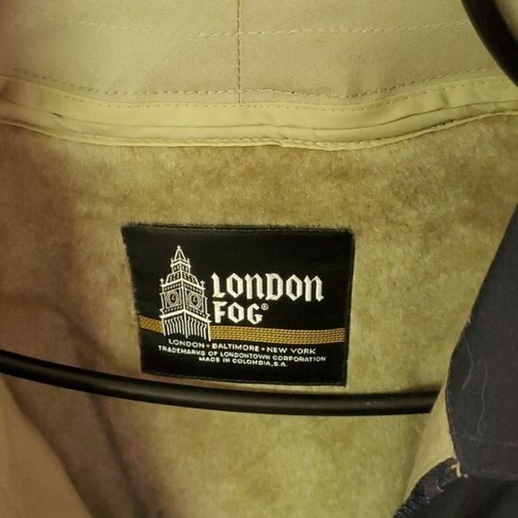 London Fog Lawrence Cinched Removable Insulated Liner Blue Sz. 42R Jacket - Picture 4 of 15